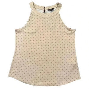 Adrianna Papell Sleeveless Printed Halter Top Medium